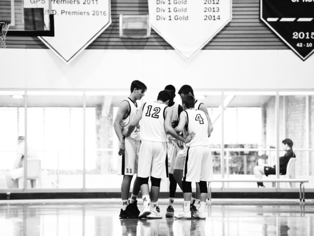 Newington Basketballers slam dunk USA court side